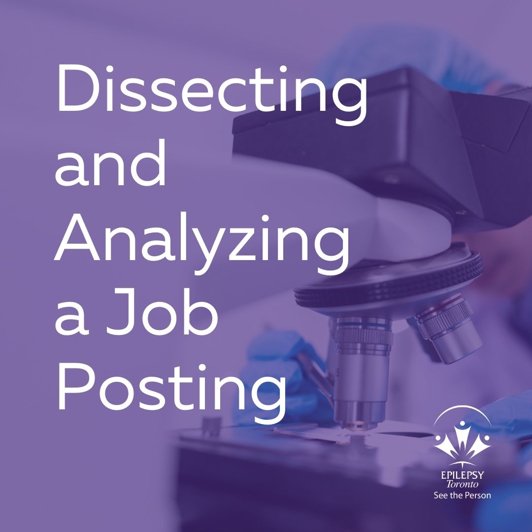 Dissecting and Analyzing a Job Posting Epilepsy Toronto