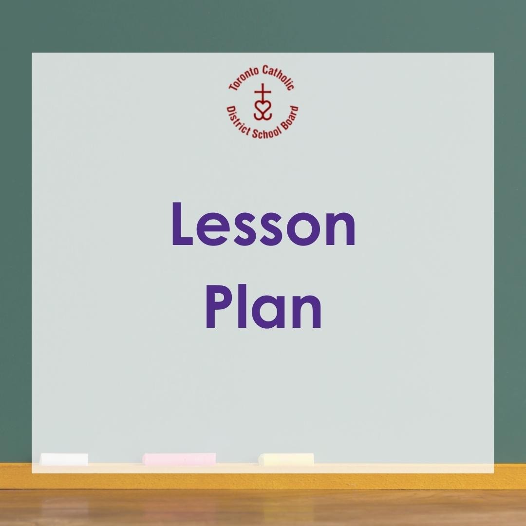 K - 3 Lesson Plan TCDSB
