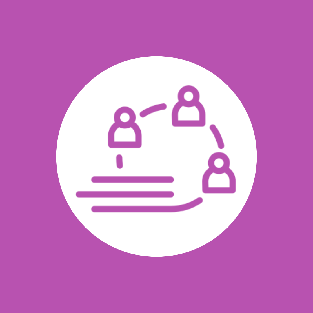 Securing Futures Website Images (5) Graphic of people moving in a circle.