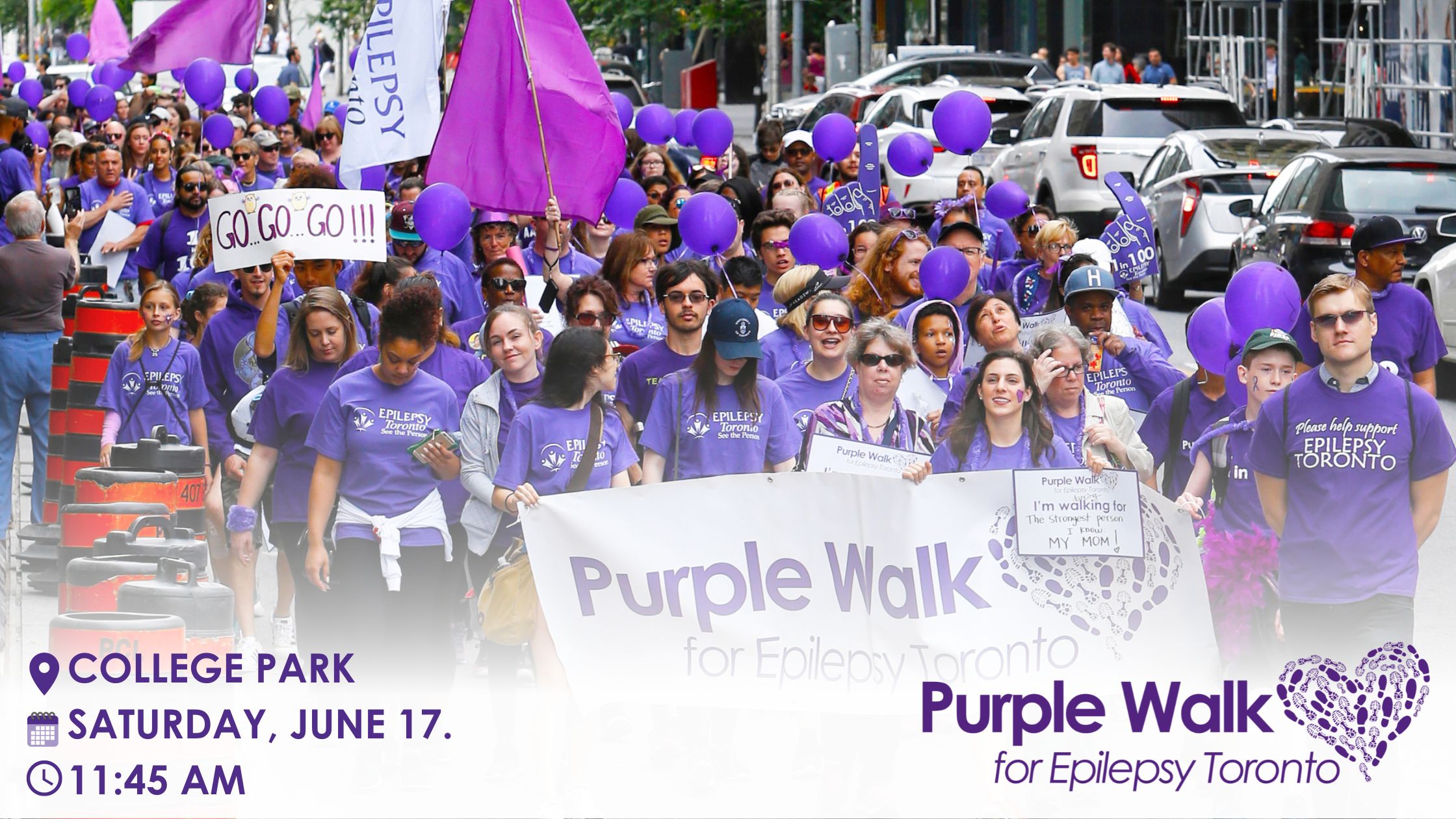 Purple Walk, Toronto, Epilepsy Toronto.