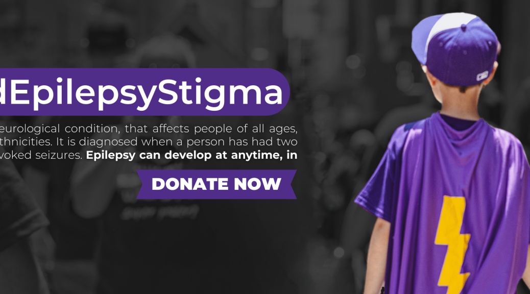 End Epilepsy Stigma Campaign, Epilepsy Awareness Month Campaign, Epilepsy Does not discriminate, Kid wearing a purple cape.