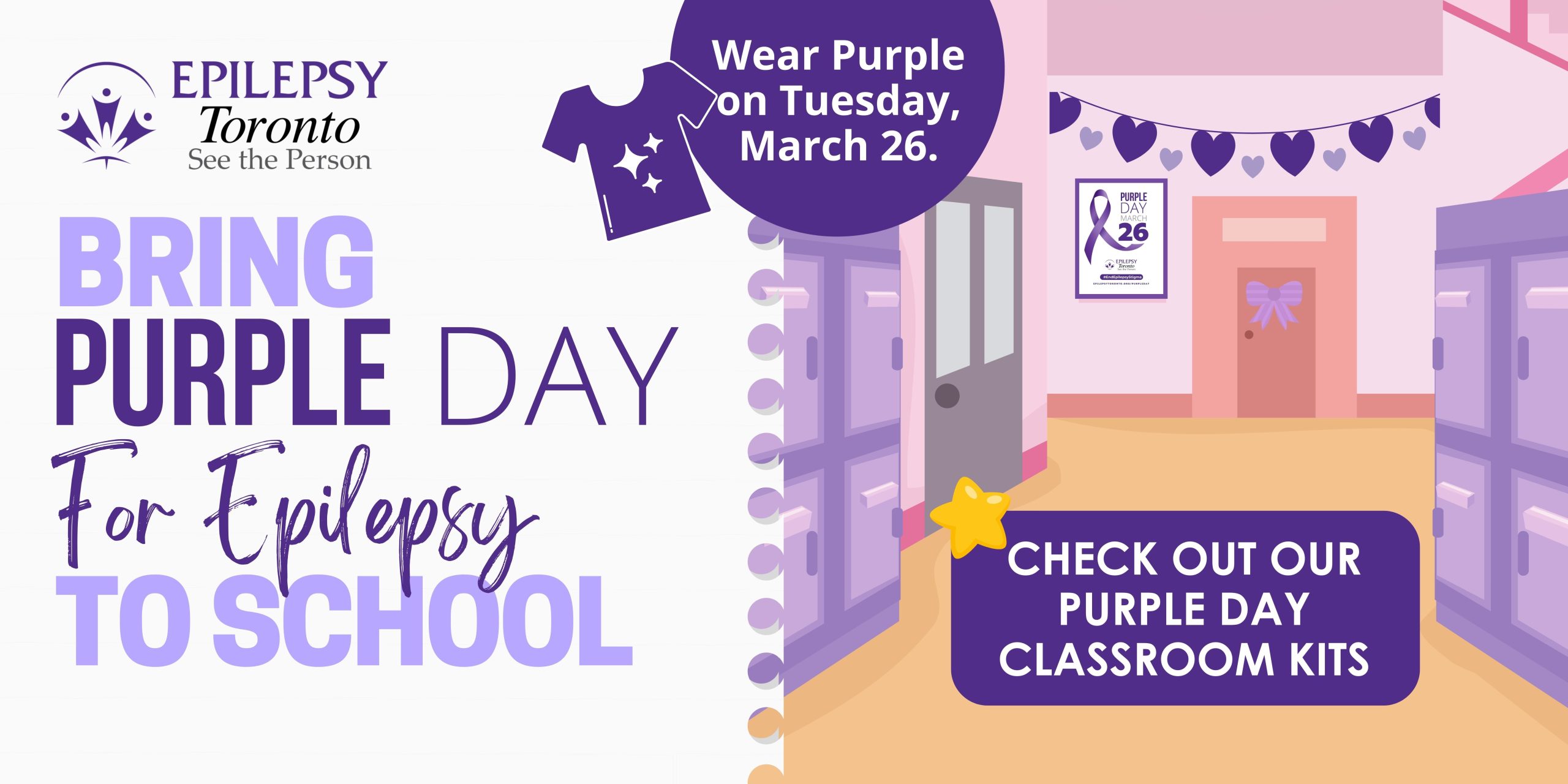 Purple Day 2024, Classroom Kits, Bring Purple Day to School, Epilepsy Toronto.
