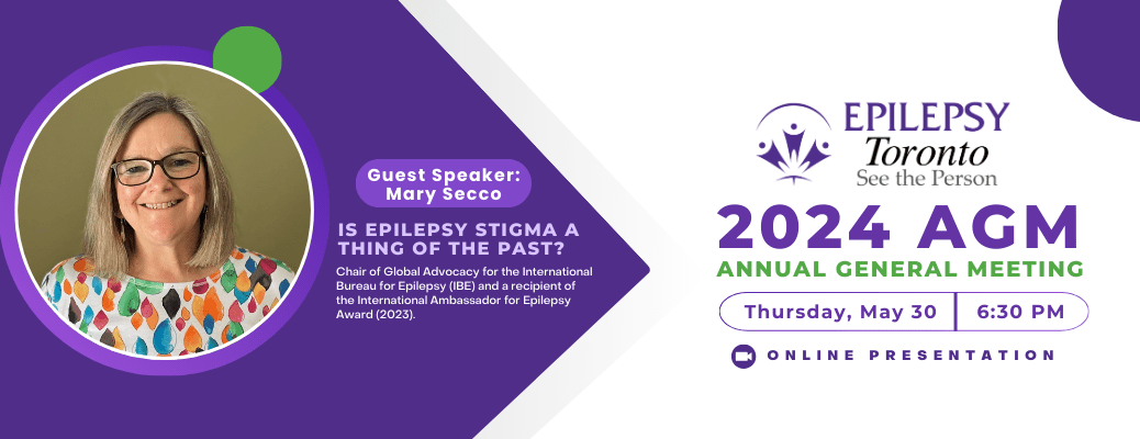 Annual Meeting Invitation, Epilepsy Toronto community.
