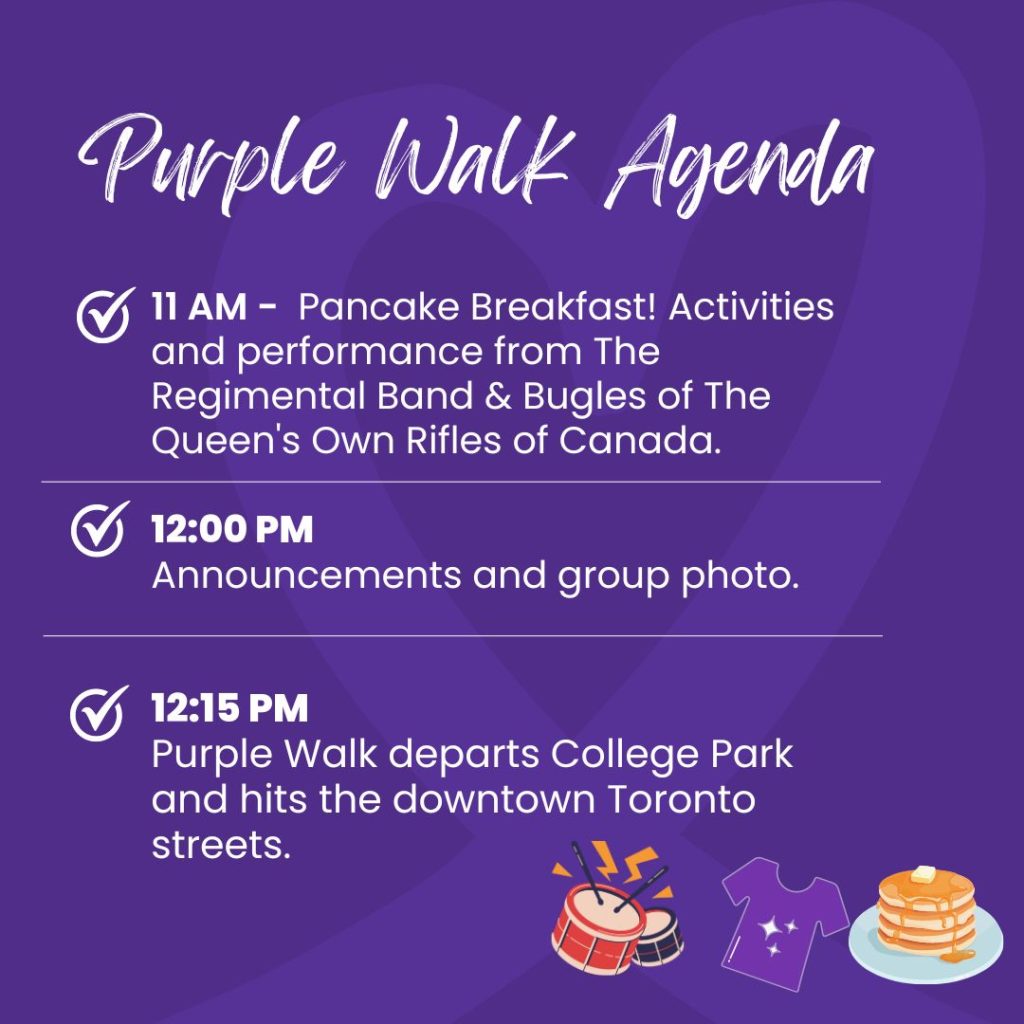 Purple Walk Agenda, Purple Walk 2024.